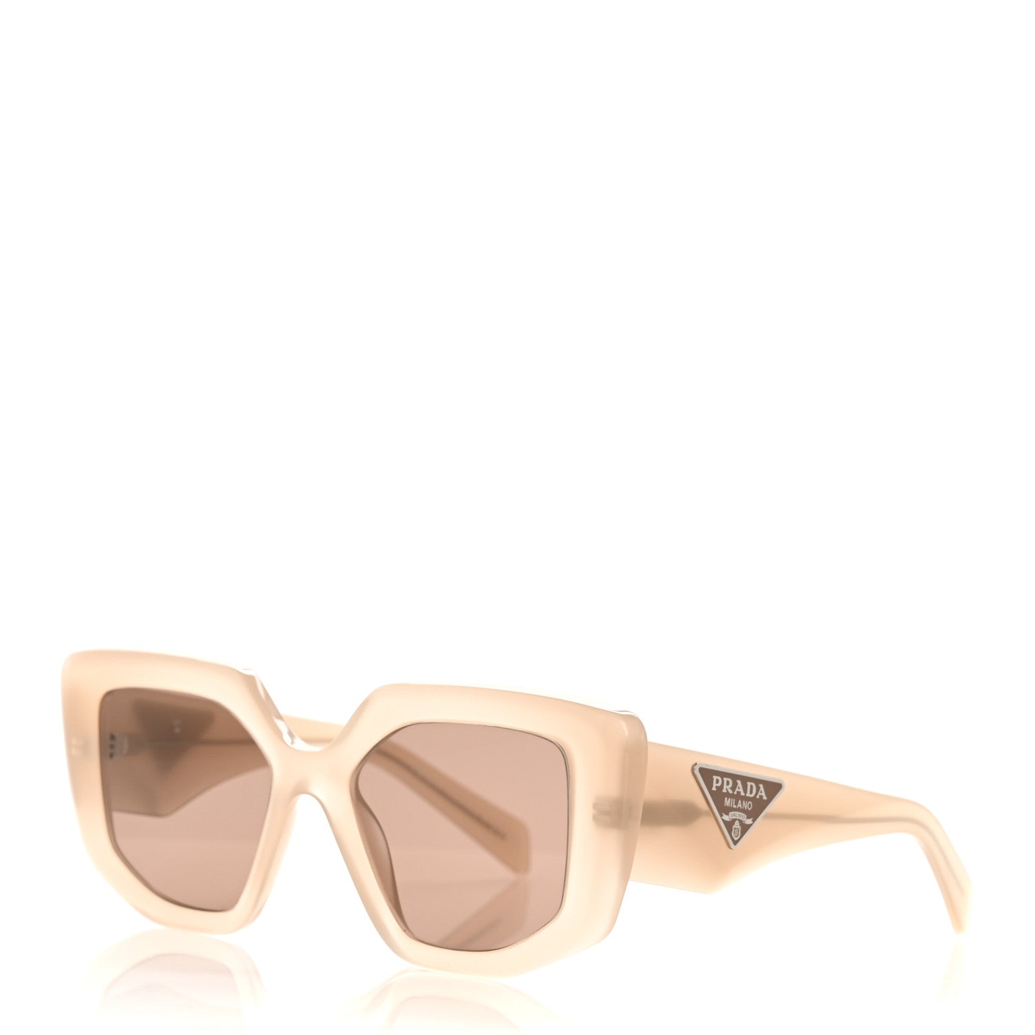 Prada Acetate Symbole Sunglasses SPR 14Z Taupe 1775458 – FASHIONPHILE