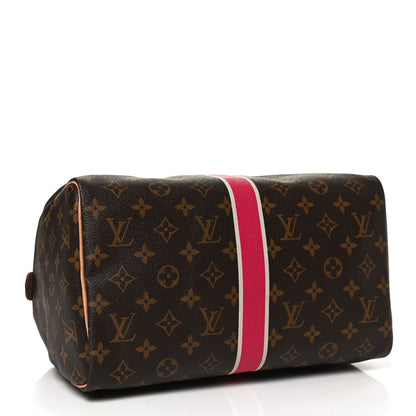 Louis Vuitton Monogram My LV Heritage Speedy 30 Fuchsia Ivory 3 of 10