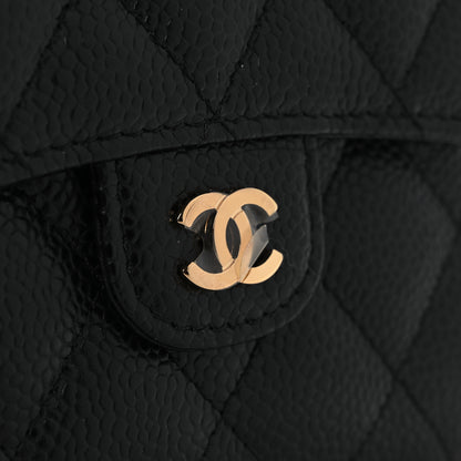 Chanel Caviar Quilted Compact Flap Wallet Black 9 of 10