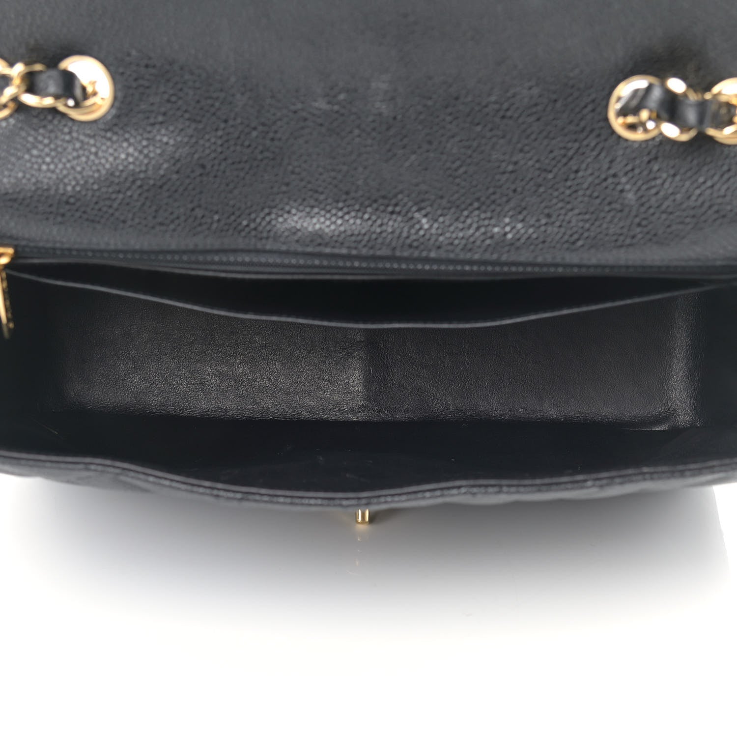 Chanel Caviar Quilted Jumbo Single Flap Black 4 of 16