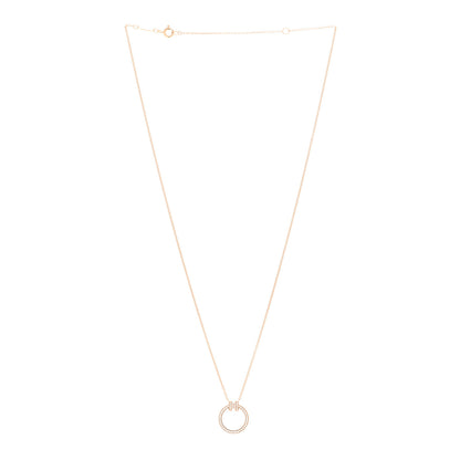 Tiffany 18K Rose Gold Diamond T Baguette Pave Pendant Necklace 3 of 6