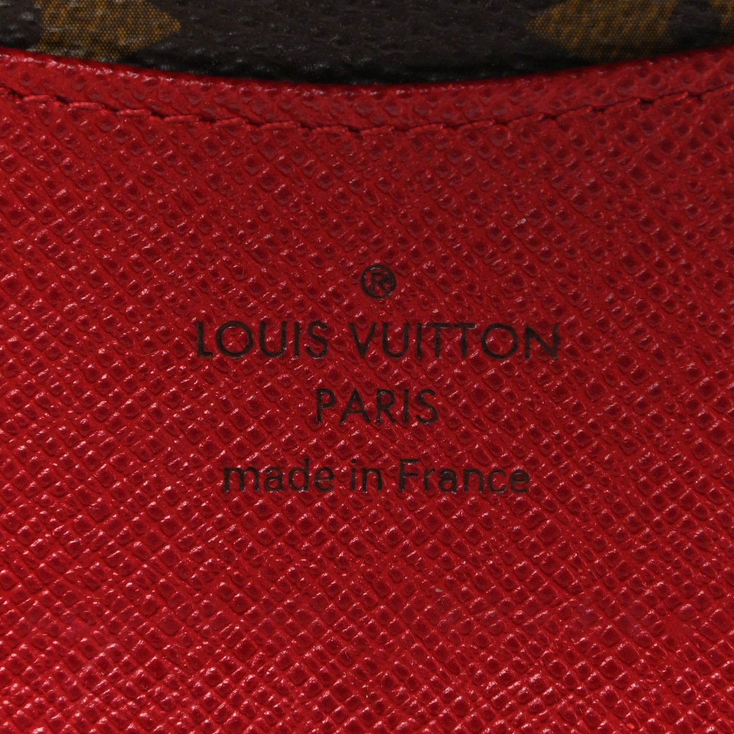 Monogram Josephine Wallet Red
