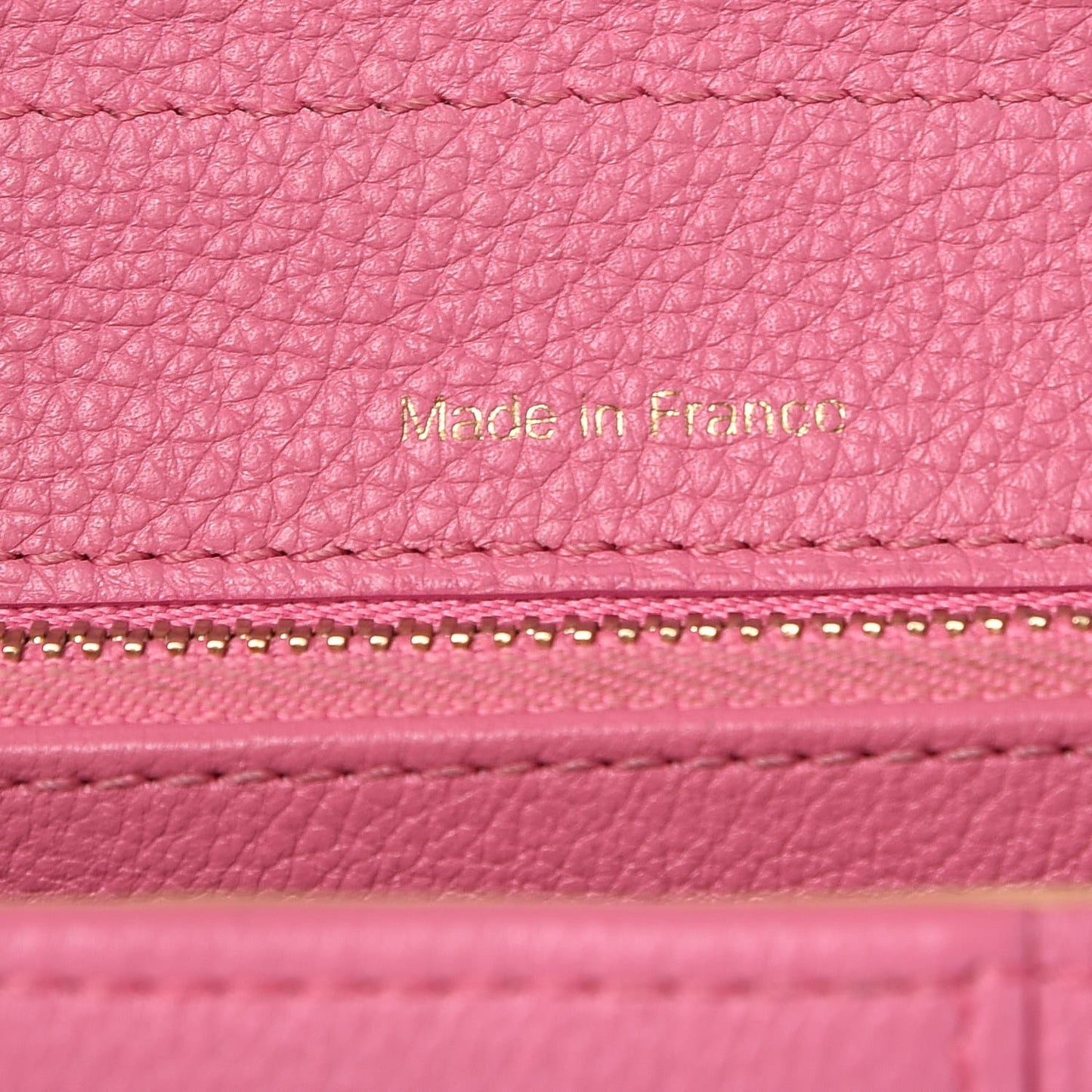 Grained Calfskin MM Brillant Satchel Pink