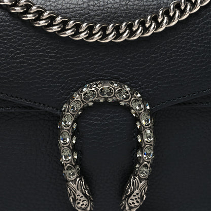 Gucci Pebbled Calfskin Small Dionysus Shoulder Bag Black 10 of 12