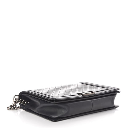Chanel Patent Quilted Large Boy Flap Black 4 of 11