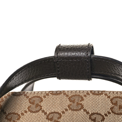 Gucci Monogram Dollar Calfskin Large Boston Duffle Bag Beige Ebony Testa di Moro Marrone Scuro 12 of 12