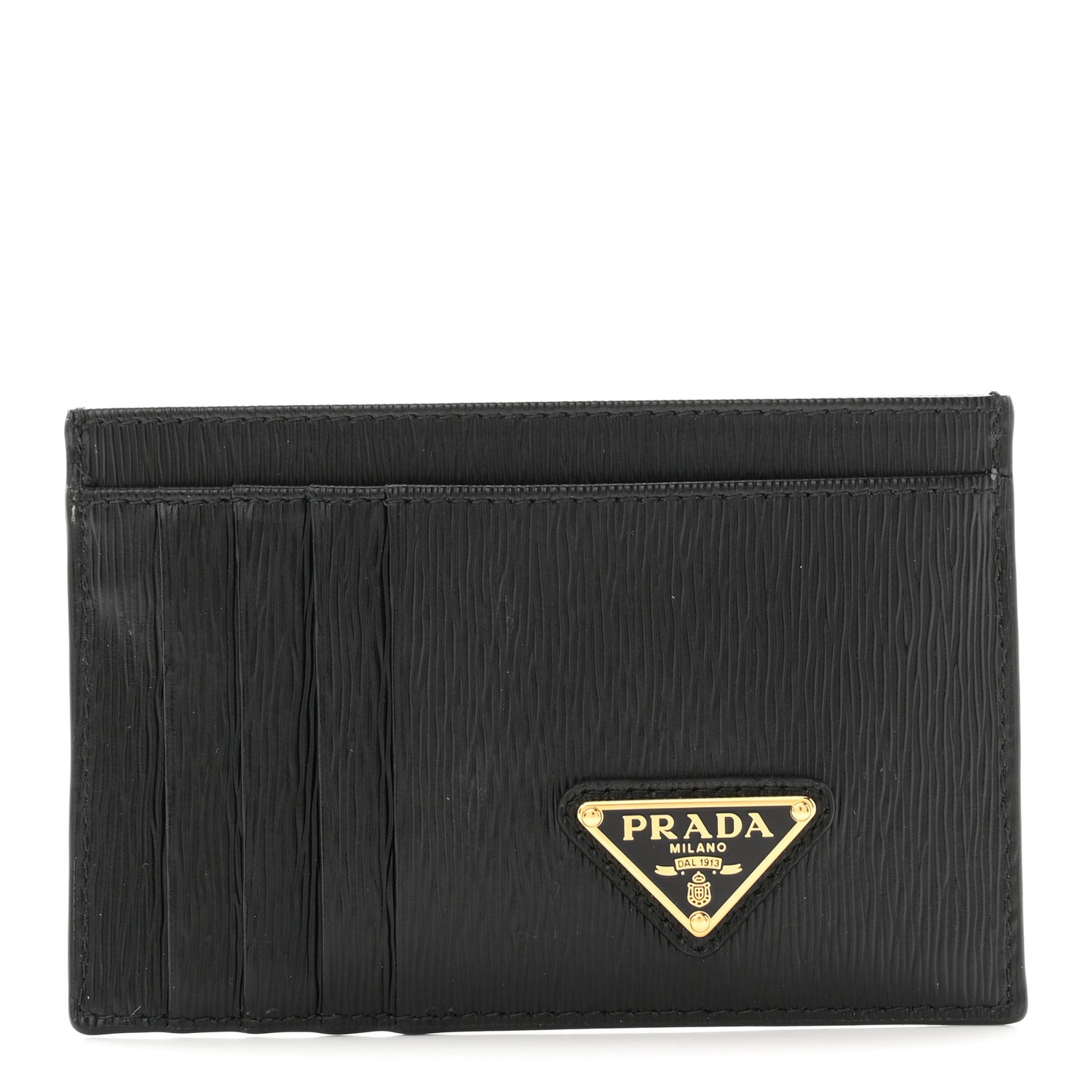 Vitello Move Triangle Logo Card Case Black