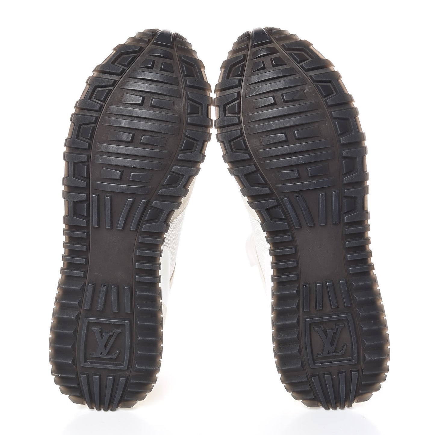 Suede Reverse Monogram Run Away Sneakers 37 White
