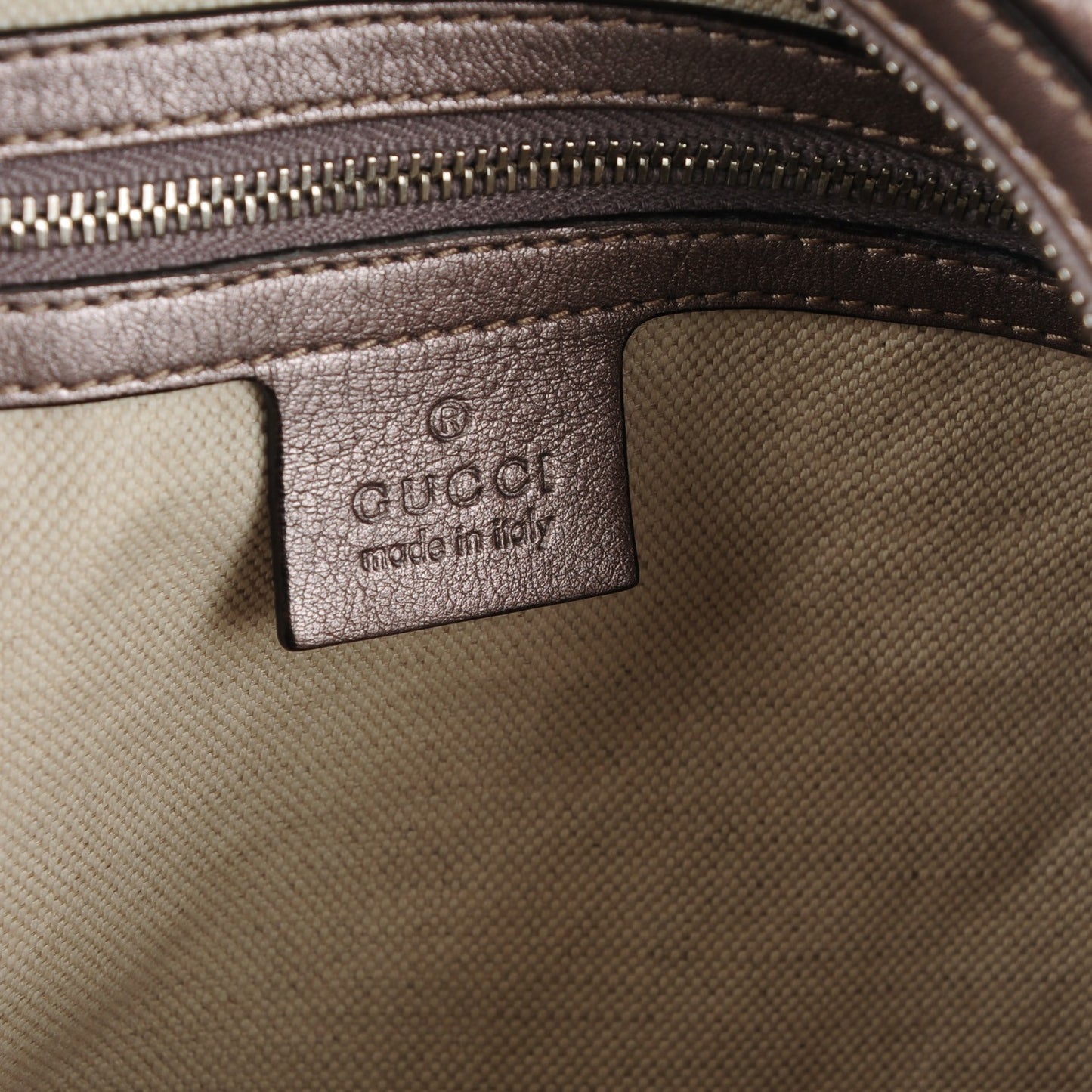 Metallic Guccissima Large GG Twins Hobo Mauve