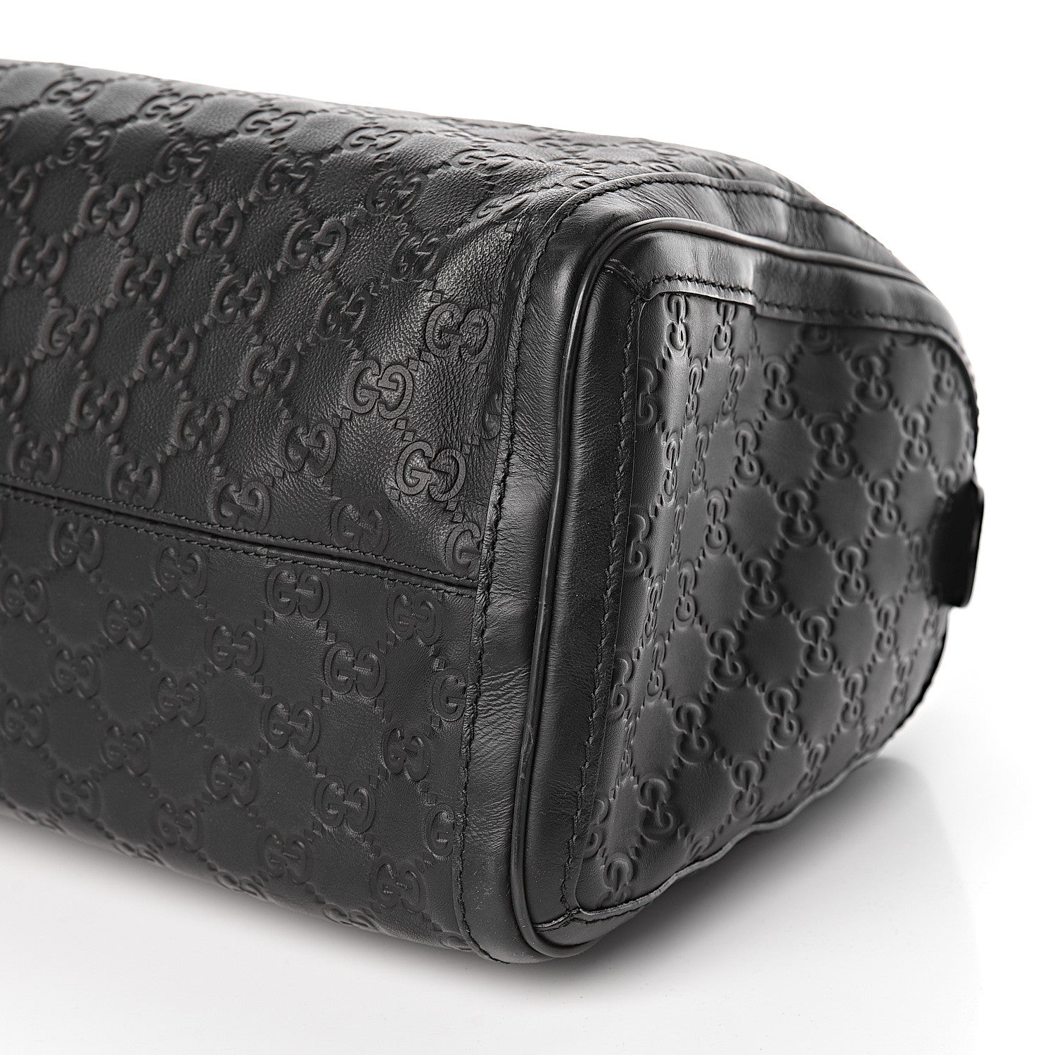 Gucci Guccissima Medium Techno Tag Boston Black 9 of 10