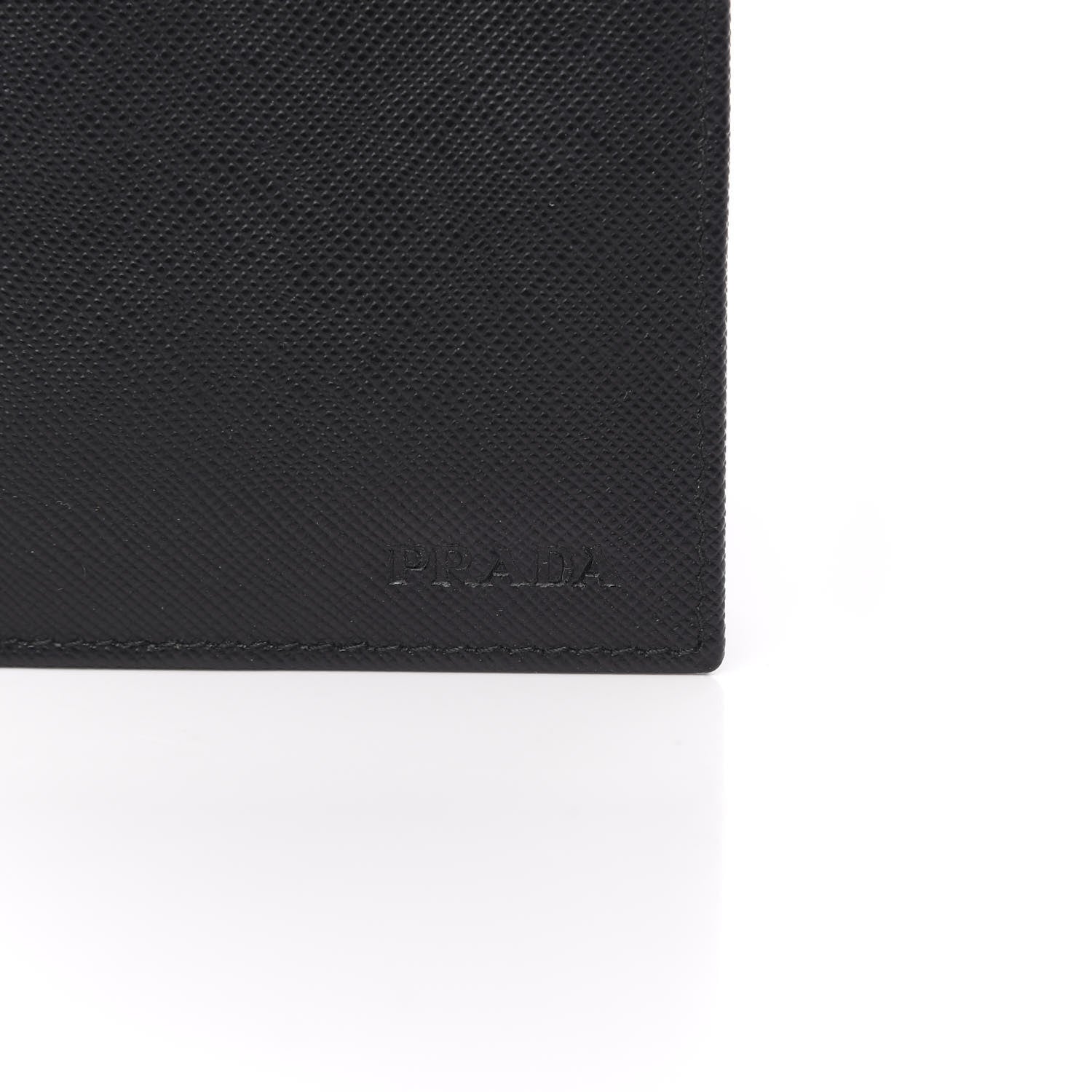 Prada Saffiano Bi-Fold Wallet Black 7 of 8