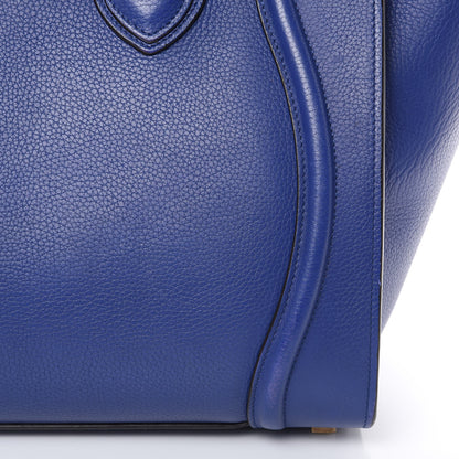 Celine Drummed Calfskin Mini Luggage Indigo 17 of 21