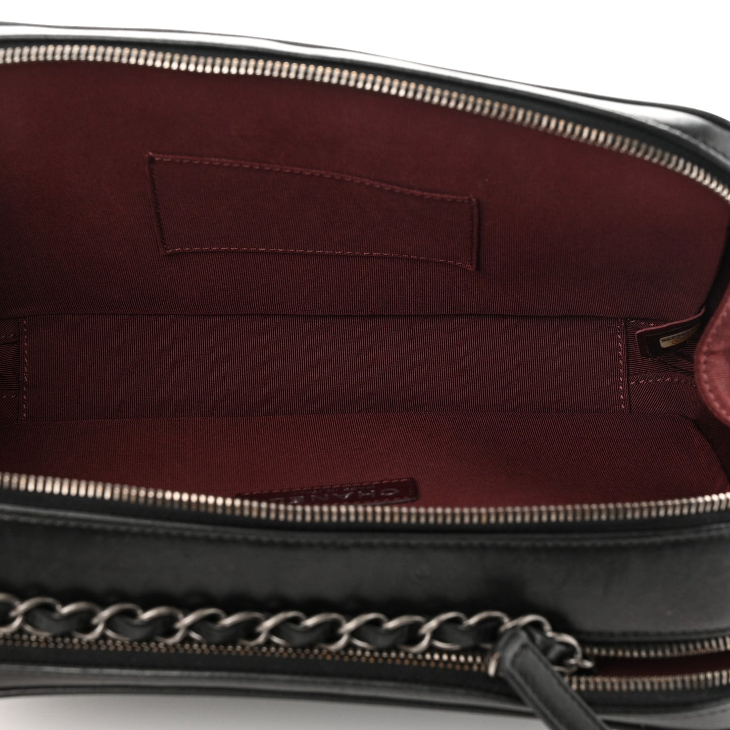 Lambskin Quilted Large Coco Boy Camera Bag Black