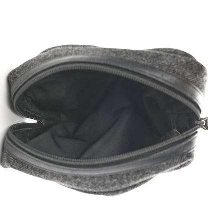 Prada Wool Cosmetic Pouch Grey 5 of 9