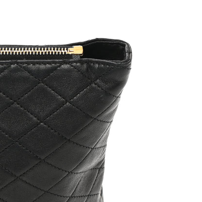 Saint Laurent Lambskin Quilted Gaby Cosmetic Pouch Black 11 of 12