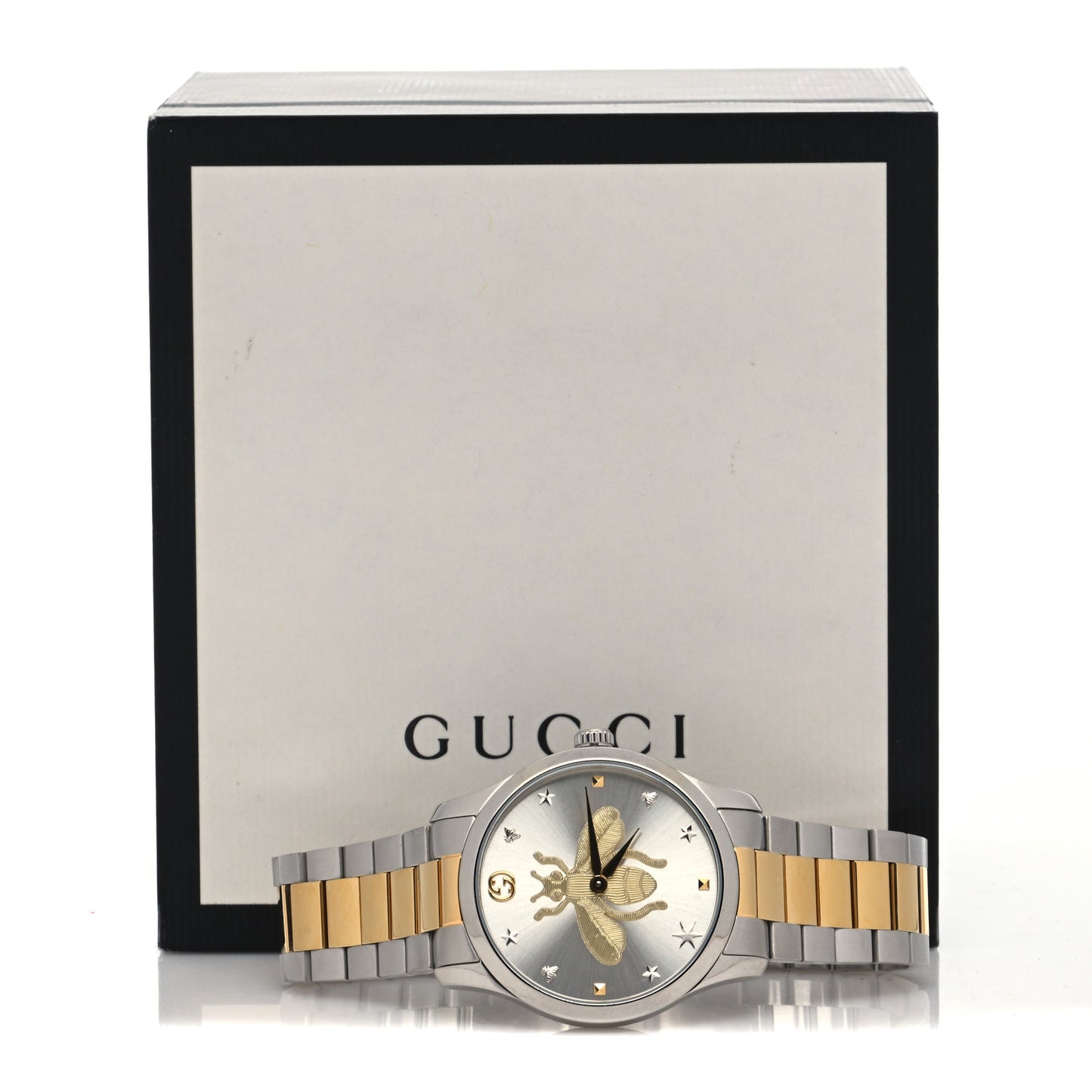 Stainless Steel 38mm G-Timeless Two Tone Bee Quartz Watch