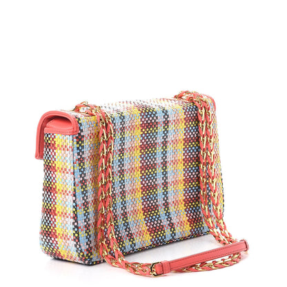 Fendi Nappa Intrecciato Be Baguette Shoulder Bag Multicolor Rosa Ecstasy 3 of 8