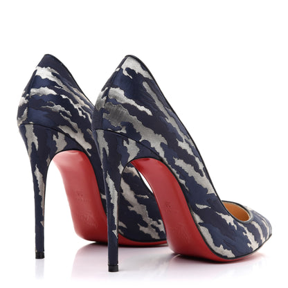Christian Louboutin Jacquard Camouloubi Pigalle Follies 100 Pumps 39 Bavarios 4 of 11