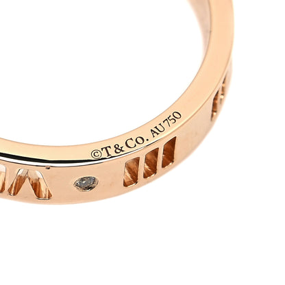 Tiffany 18K Rose Gold Diamond Atlas Pierced Ring 51 5.75 4 of 4