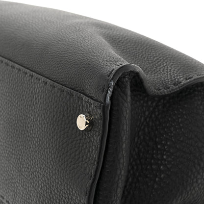 Fendi Cuoio Romano Selleria Bi-Color Large Peekaboo Iconic Satchel Black Mou 11 of 12