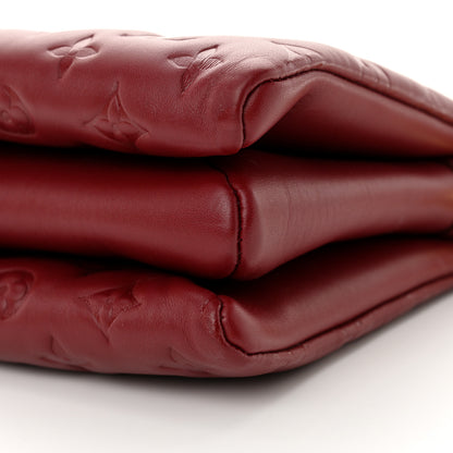 Louis Vuitton Lambskin Embossed Monogram Coussin PM Wine 9 of 9