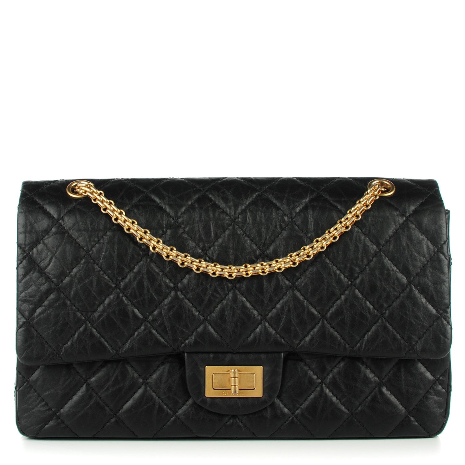 Chanel Aged Calfskin Quilted 2.55 Reissue 227 Flap Black 1 of 8