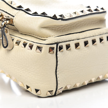Valentino Garavani Pebbled Calfskin Mini Rockstud Backpack Ivory 7 of 9