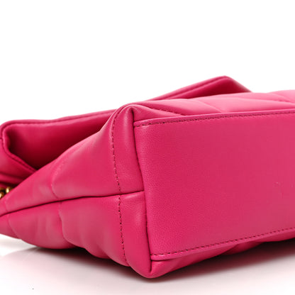 Saint Laurent Lambskin Quilted Toy Loulou Puffer Monogram Chain Satchel Bubblegum 7 of 8