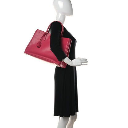 Prada Saffiano Lux Large Tote Peonia 2 of 12