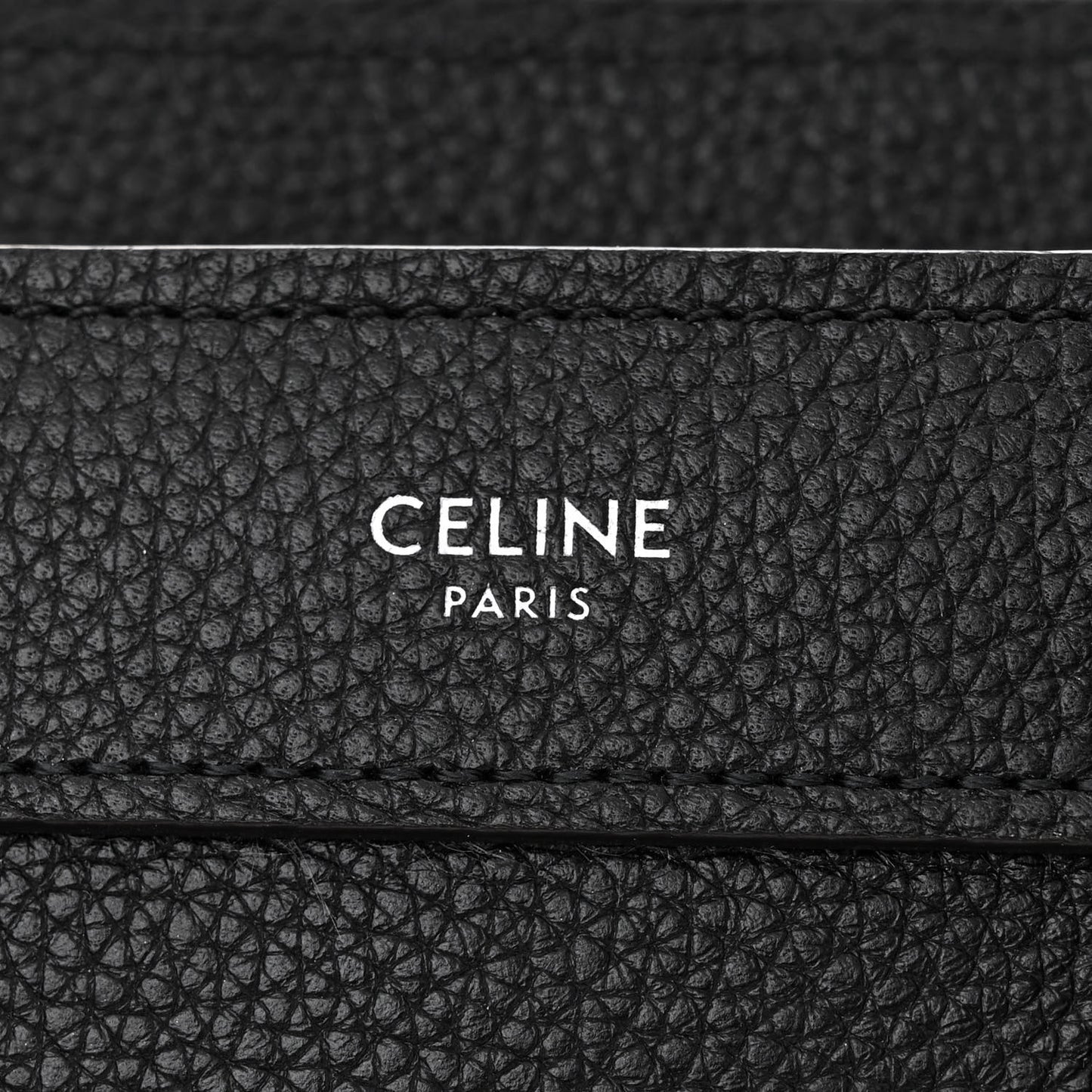 Drummed Calfskin Nano Luggage Black