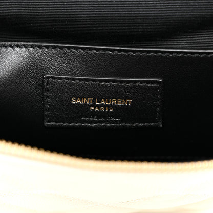 Saint Laurent Grain de Poudre Quilted 80's Vanity Bag Crema Soft 6 of 10