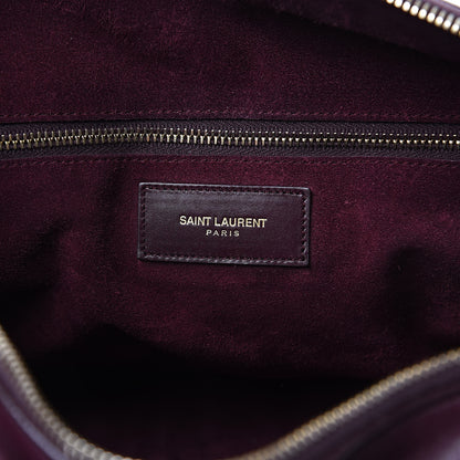 Saint Laurent Calfskin Classic Duffle 6 Amarena 6 of 20