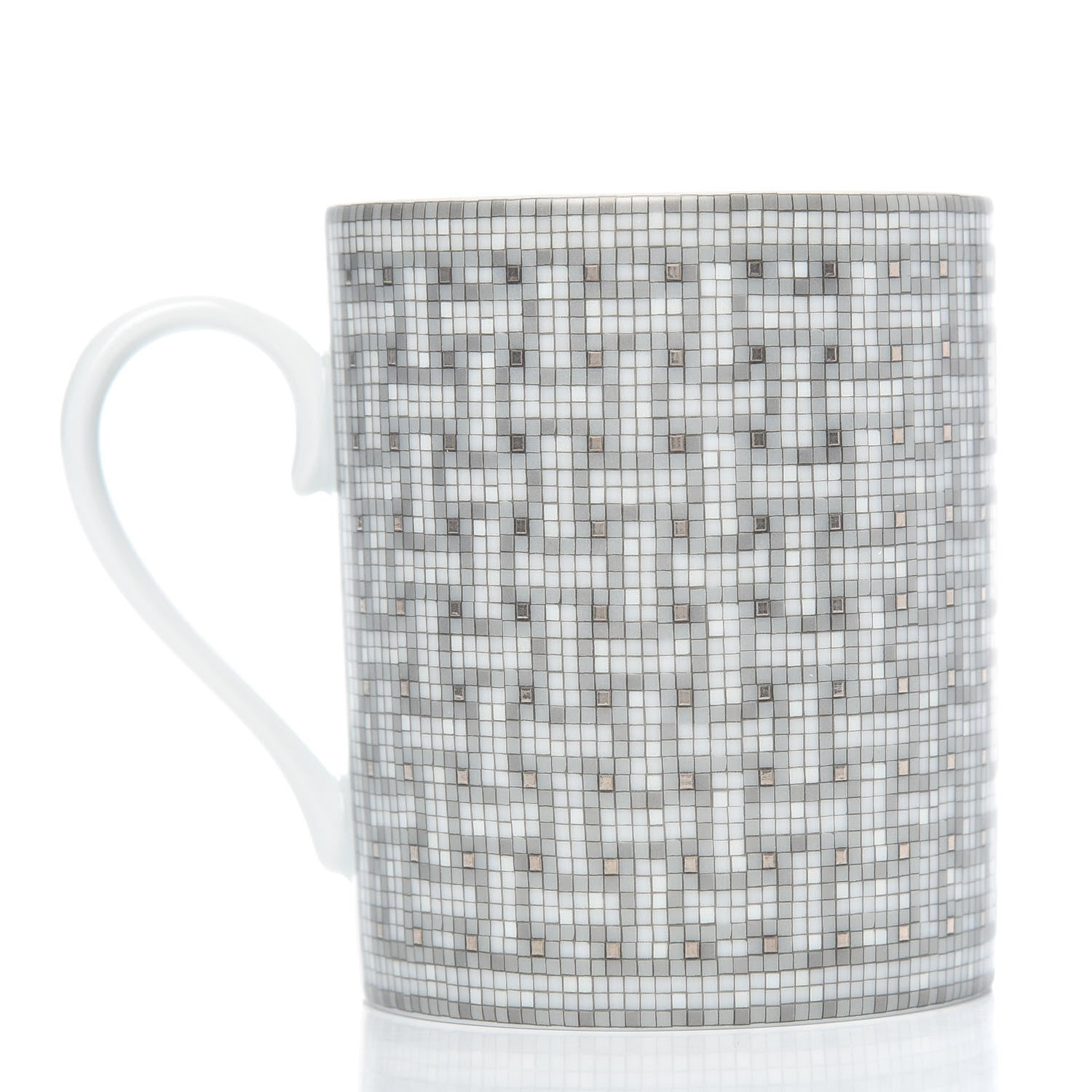 Hermes Porcelain Mosaique au 24 Mug Platinum 3 of 5