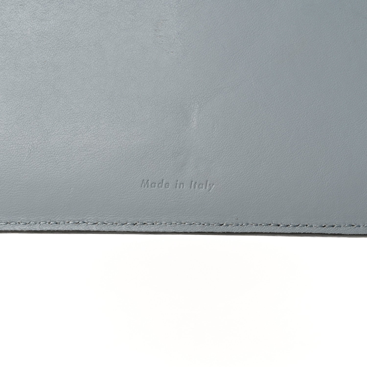 Celine Grained Calfskin Large Multifunction Strap Wallet Grey 7 of 8