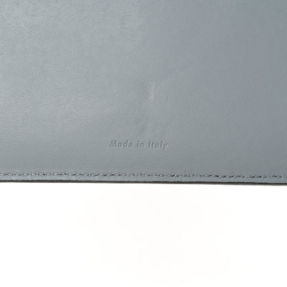 Celine Grained Calfskin Large Multifunction Strap Wallet Grey 7 of 8