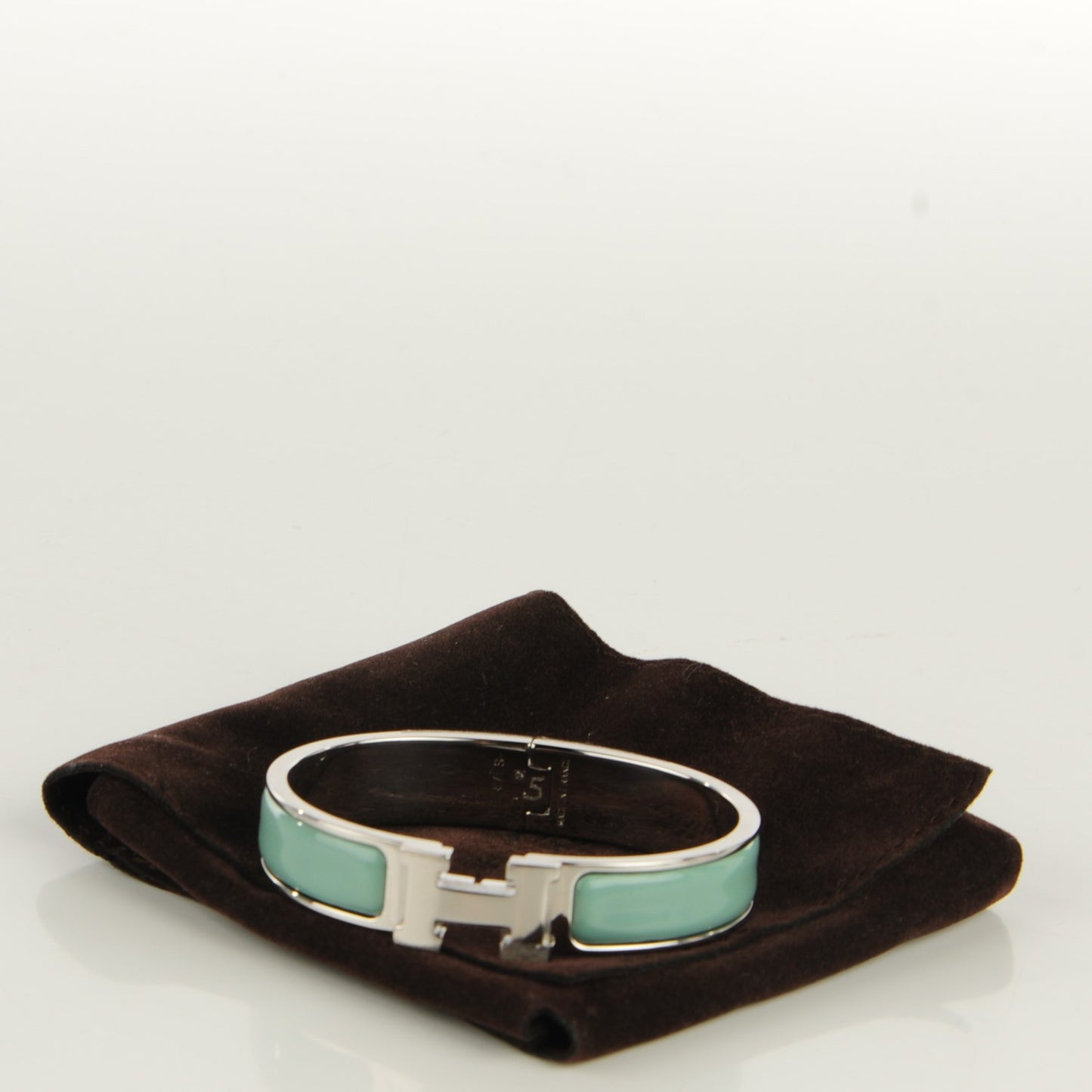 Enamel Narrow Clic Clac H Bracelet PM Jade