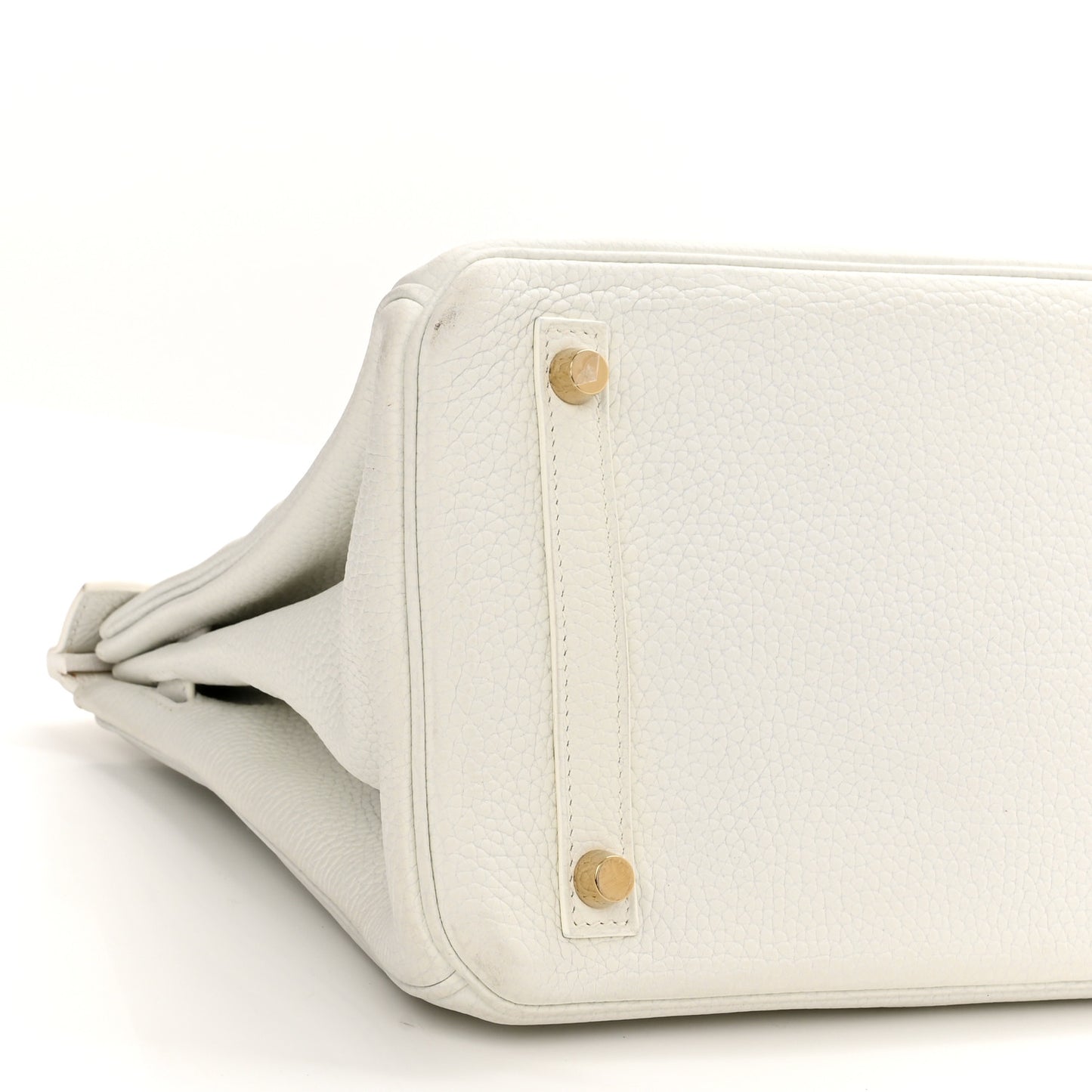 Taurillon Clemence Birkin 30 White