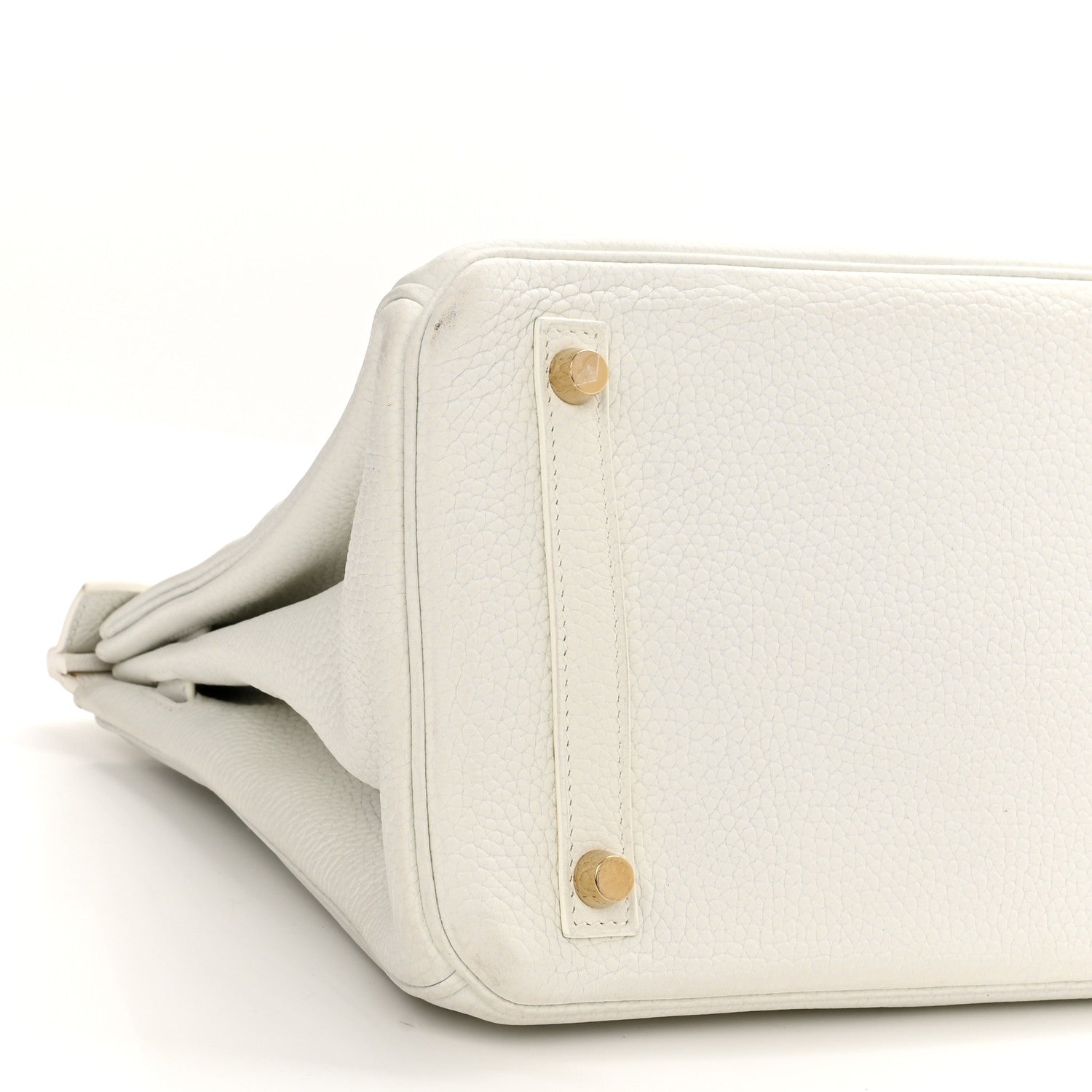 Hermes Taurillon Clemence Birkin 30 White 8 of 14