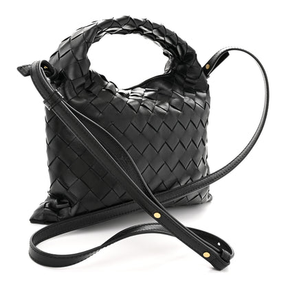 Bottega Veneta Calfskin Intrecciato Mini Hop Black 3 of 10