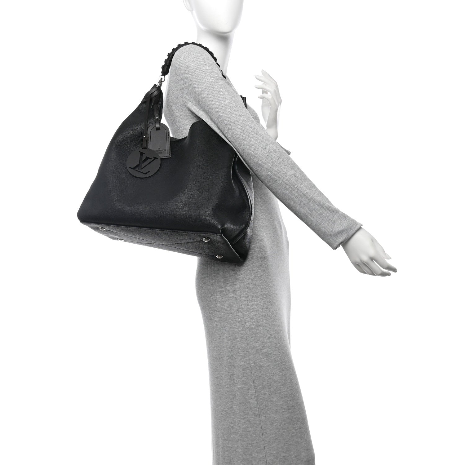 Louis Vuitton Mahina Carmel Hobo Black 2 of 9