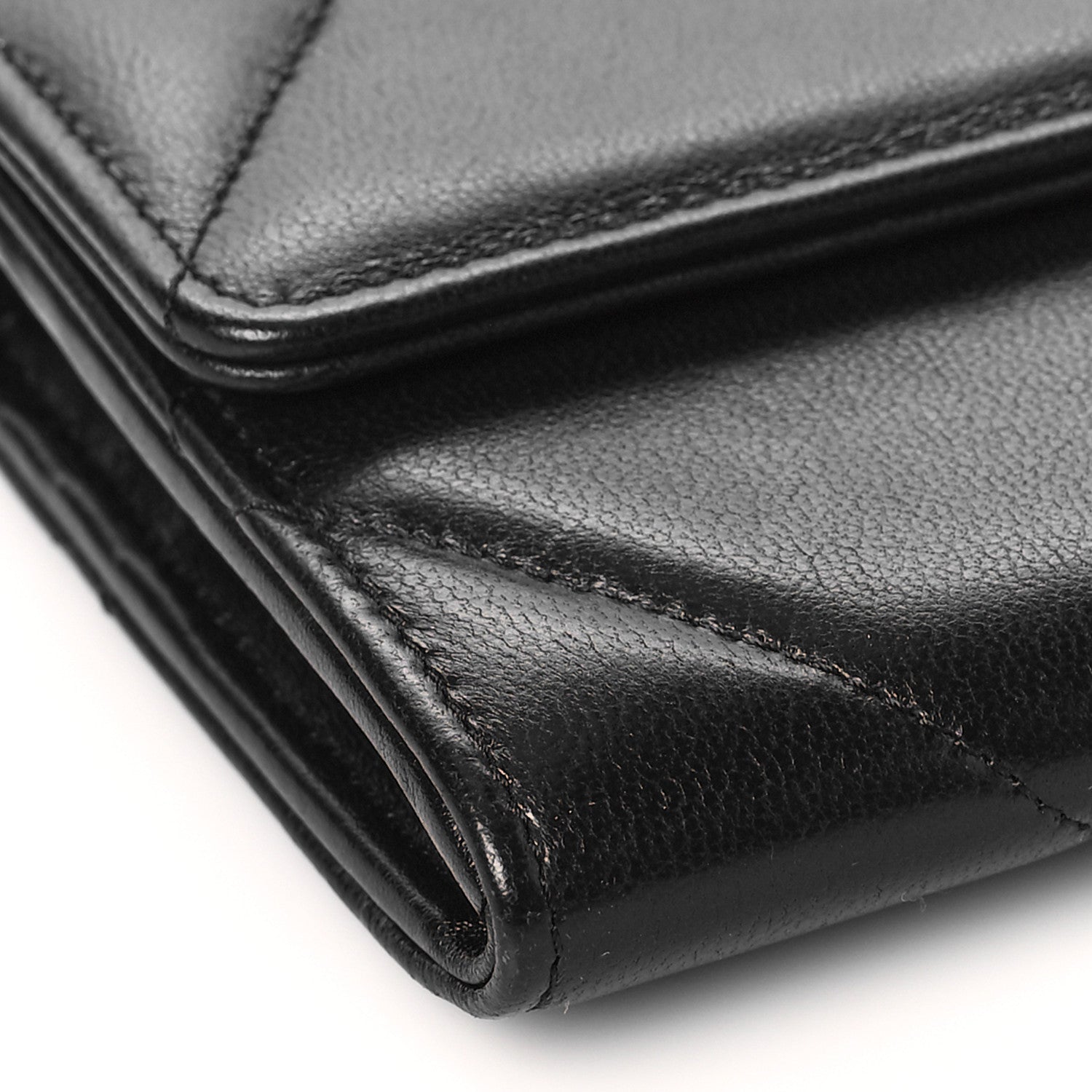 Chanel Lambskin Quilted Chanel 19 Flap Wallet Black 8 of 12