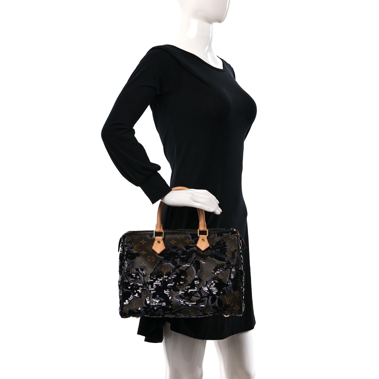Monogram Fleur De Jais Sequins Speedy 30