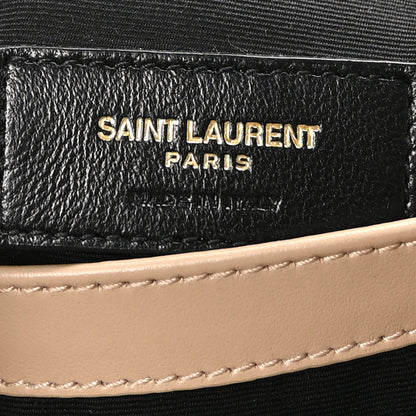 Saint Laurent Calfskin Y Quilted Monogram Toy Loulou Crossbody Bag Dark Beige 6 of 11