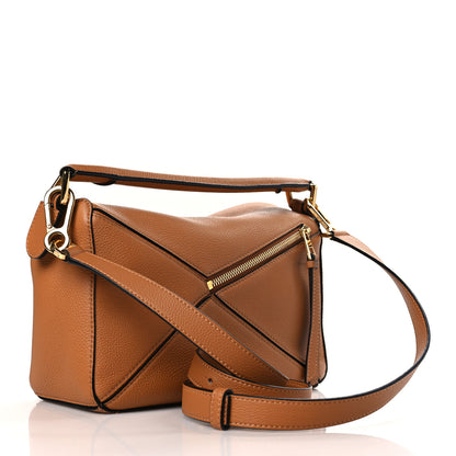 Loewe Soft Grained Calfskin Small Puzzle Bag Light Caramel 3 of 9