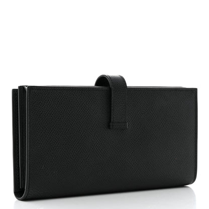 Hermes Epsom Bearn Gusset Wallet Black 3 of 8