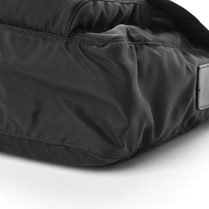 Prada Nylon Vela Saffiano Single Buckle Messenger Shoulder Bag Black 11 of 11
