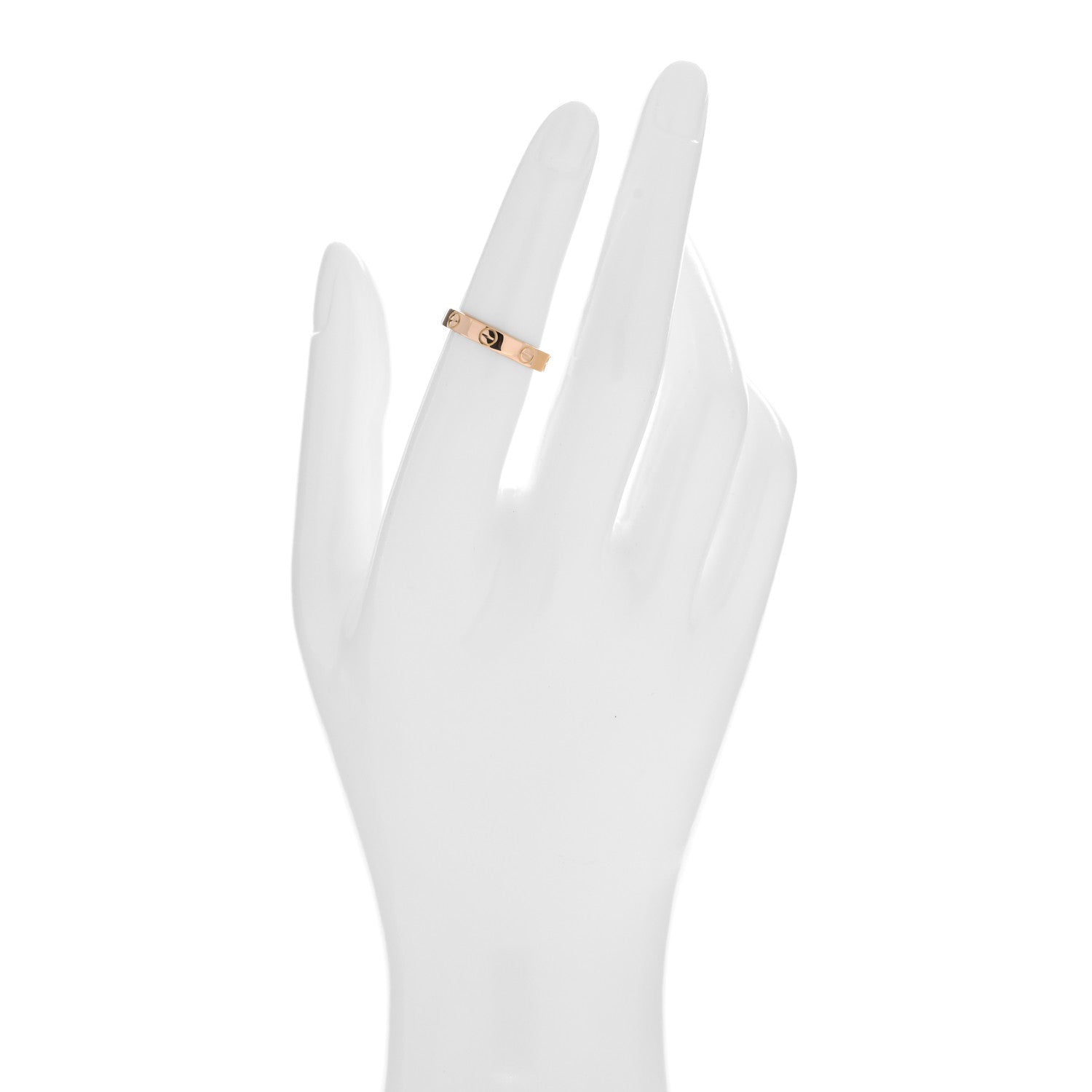 Cartier 18K Pink Gold 3.5mm LOVE Wedding Band Ring 51 5.75 2 of 4