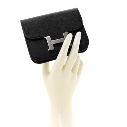 Hermes Epsom Constance Slim Wallet Black 2 of 9