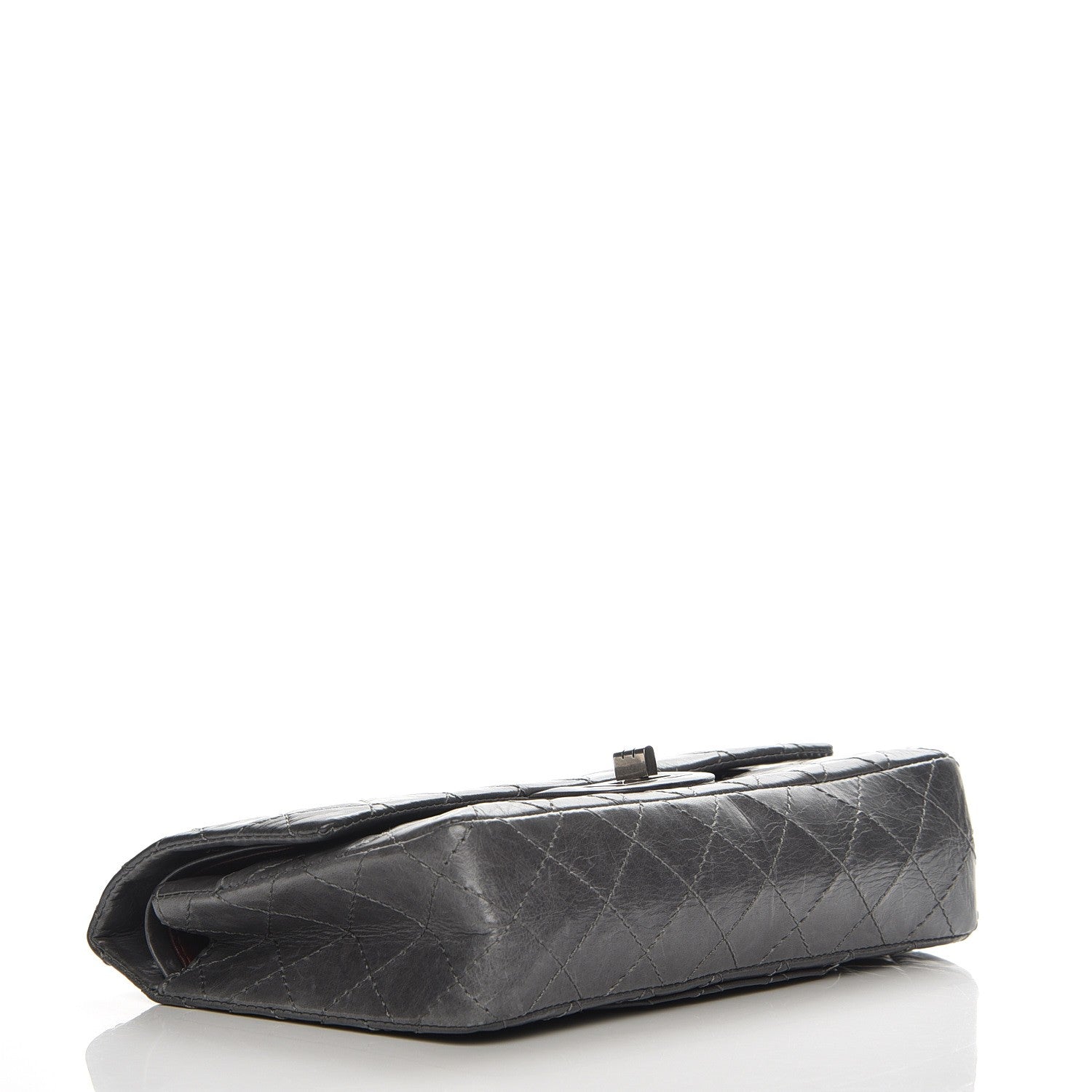 Chanel Aged Calfskin Quilted 50th Anniversary 2.55 Reissue 225 Flap Grey 4 of 9