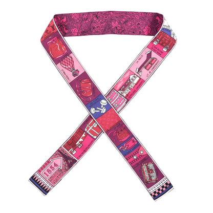Louis Vuitton Silk Jeu De Louis BB Bandeau Magenta 1 of 3